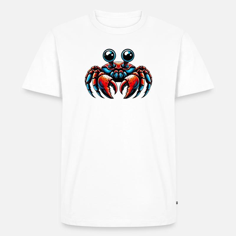 Crab - Men's Premium Organic T-Shirt - white