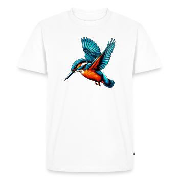 Martin-pêcheur - T-shirt Premium bio Homme - blanc - Devant - Nico (187cm)