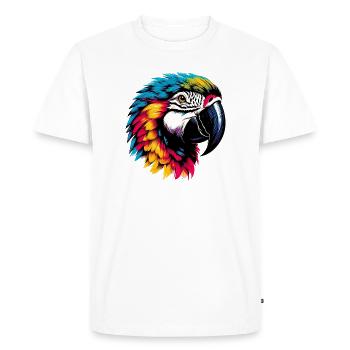 Parrot - Men's Premium Organic T-Shirt - white - Front - Nico (187cm)