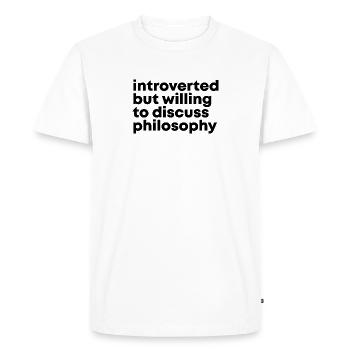 Philosophie Philosophie Philosophie - T-shirt Premium bio Homme - blanc - Devant - Nico (187cm)
