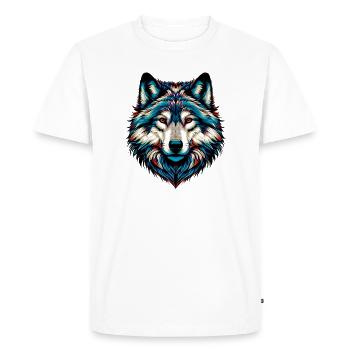 Loup - T-shirt Premium bio Homme - blanc - Devant - Nico (187cm)