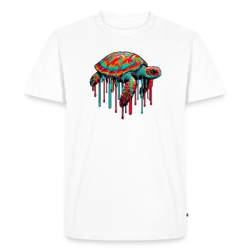 Turtle - Men's Premium Organic T-Shirt - white - Front - Nico (187cm)