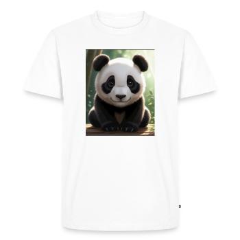Conception Panda - T-shirt Premium bio Homme - blanc - Devant - Nico (187cm)