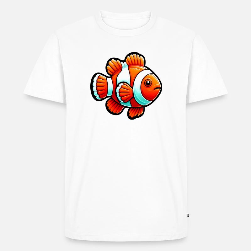 Clownfisch - Männer Premium Bio T-Shirt - Weiß
