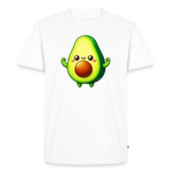 Avocat - T-shirt Premium bio Homme - blanc - Devant - Nico (187cm)