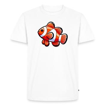 Poisson-clown - T-shirt Premium bio Homme - blanc - Devant - Nico (187cm)