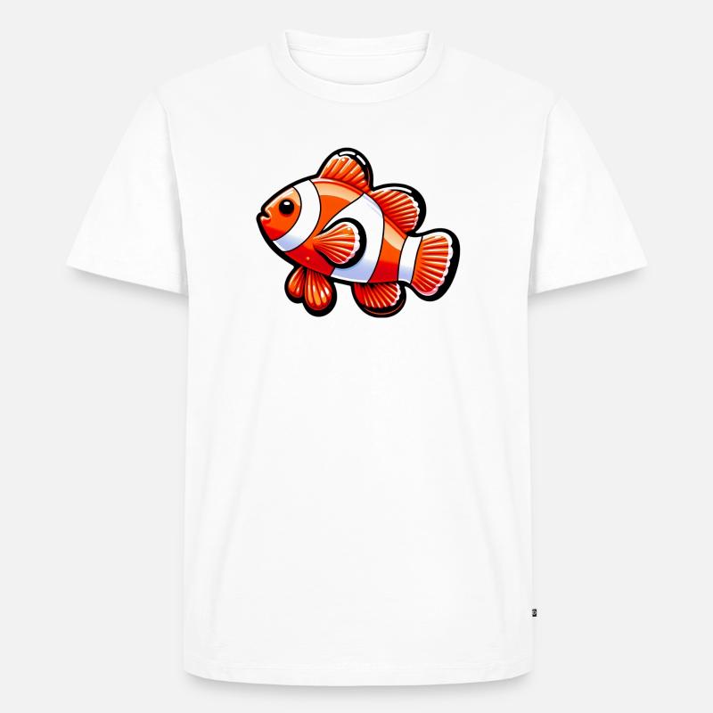 Clownfisch - Männer Premium Bio T-Shirt - Weiß