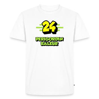 Complaining Périgordin - Men's Premium Organic T-Shirt - white - Front - Nico (187cm)