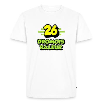 Complaining Drôme - Men's Premium Organic T-Shirt - white - Front - Nico (187cm)