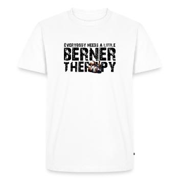 Bouvier bernois - T-shirt Premium bio Homme - blanc - Devant - Nico (187cm)