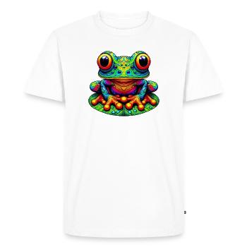 Frog - Men's Premium Organic T-Shirt - white - Front - Nico (187cm)