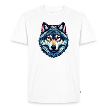 Loup - T-shirt Premium bio Homme - blanc - Devant - Nico (187cm)