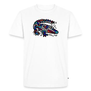 Alligator Crocodile - Men's Premium Organic T-Shirt - white - Front - Nico (187cm)