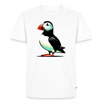 Macareux - T-shirt Premium bio Homme - blanc - Devant - Nico (187cm)
