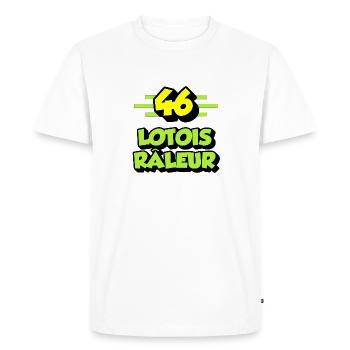 Lotois râleur - T-shirt Premium bio Homme - blanc - Devant - Nico (187cm)