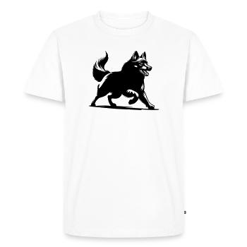 Schipperke - Men's Premium Organic T-Shirt - white - Front - Nico (187cm)