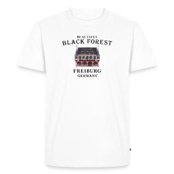 Freiburg im Breisgau, Black Forest, Germany - Men's Premium Organic T-Shirt - white - Front - Nico (187cm)