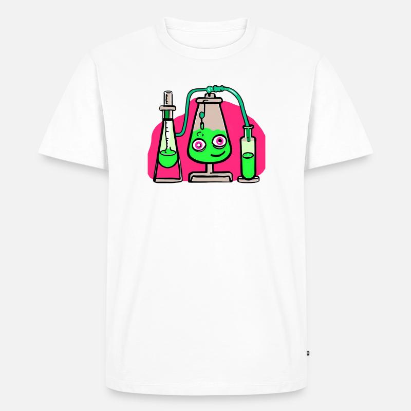Wissenschaft Studium - Männer Premium Bio T-Shirt - Weiß