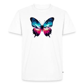 Papillon - T-shirt Premium bio Homme - blanc - Devant - Nico (187cm)