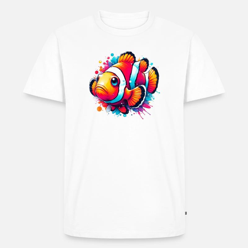 Clownfisch - Männer Premium Bio T-Shirt - Weiß