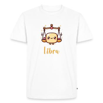Douce Balance Zodiaque Astrologie Gifted - T-shirt Premium bio Homme - blanc - Devant - Nico (187cm)