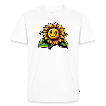 Tournesol - T-shirt Premium bio Homme - blanc - Devant - Nico (187cm)
