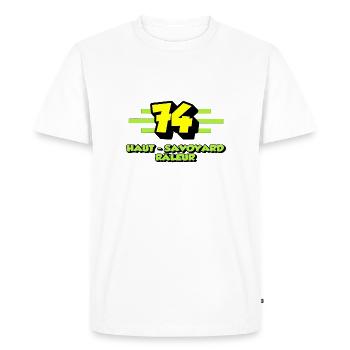 Haut-Savoyard râleur - T-shirt Premium bio Homme - blanc - Devant - Nico (187cm)