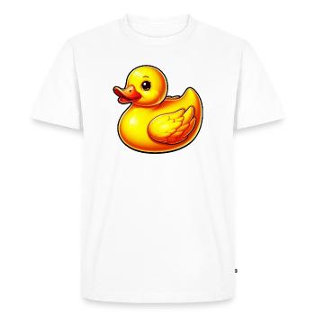 Caneton Canard Canard Canard - T-shirt Premium bio Homme - blanc - Devant - Nico (187cm)