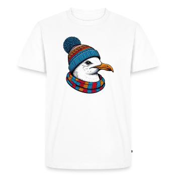 Mouette - T-shirt Premium bio Homme - blanc - Devant - Nico (187cm)