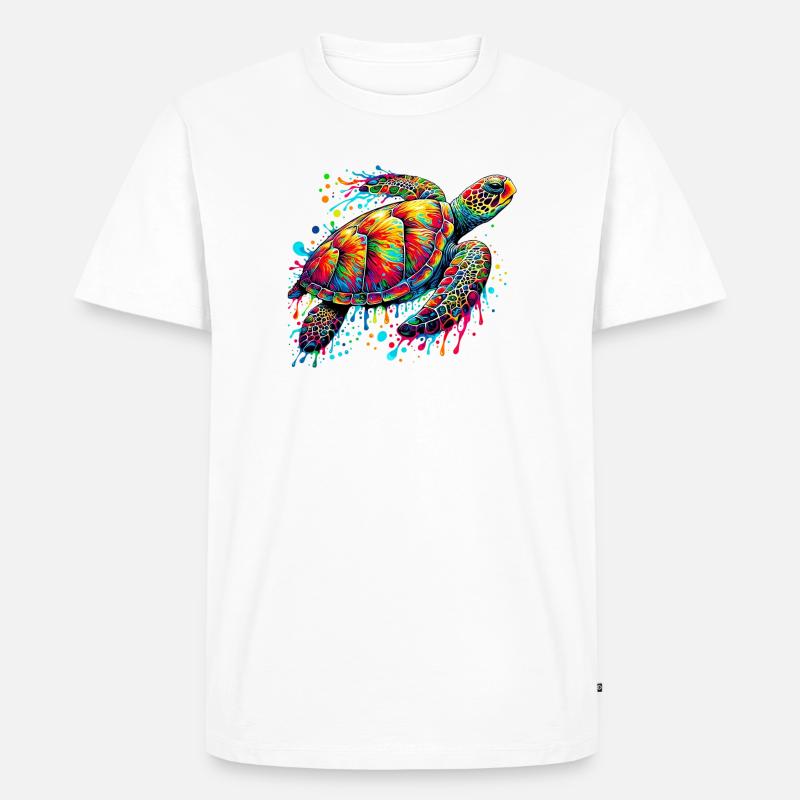 Schildkröte - Männer Premium Bio T-Shirt - Weiß