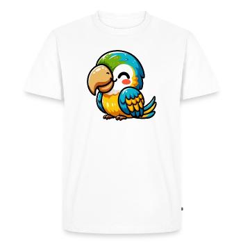 Parrot - Men's Premium Organic T-Shirt - white - Front - Nico (187cm)