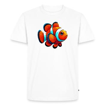 Poisson-clown - T-shirt Premium bio Homme - blanc - Devant - Nico (187cm)