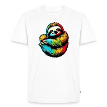 Paresse - T-shirt Premium bio Homme - blanc - Devant - Nico (187cm)