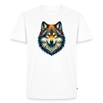 Loup - T-shirt Premium bio Homme - blanc - Devant - Nico (187cm)