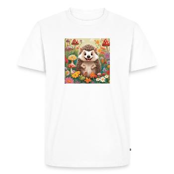 hérisson, bébé, enfant, nouveau-né - T-shirt Premium bio Homme - blanc - Devant - Nico (187cm)