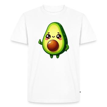 Avocat - T-shirt Premium bio Homme - blanc - Devant - Nico (187cm)