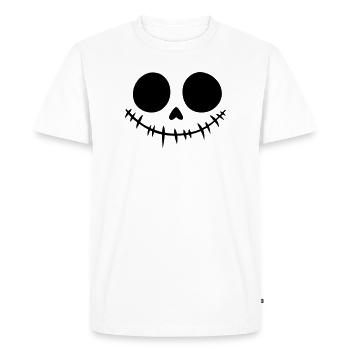 Costume d’Halloween Citrouille Zombie Sorcière Vampire - T-shirt Premium bio Homme - blanc - Devant - Nico (187cm)
