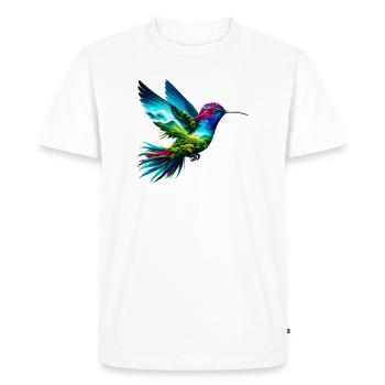 Colibri - T-shirt Premium bio Homme - blanc - Devant - Nico (187cm)