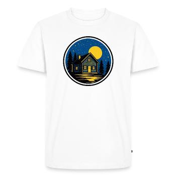 Nuit en cabine 1 - T-shirt Premium bio Homme - blanc - Devant - Nico (187cm)