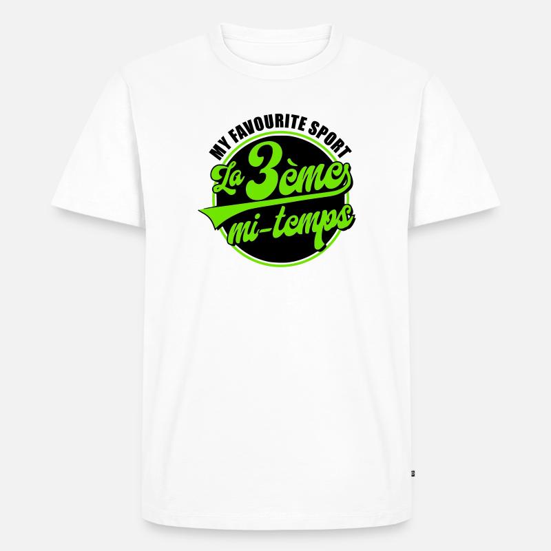 Die 3. Hälfte - Männer Premium Bio T-Shirt - Weiß