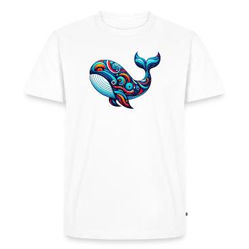 Baleine - T-shirt Premium bio Homme - blanc - Devant - Nico (187cm)