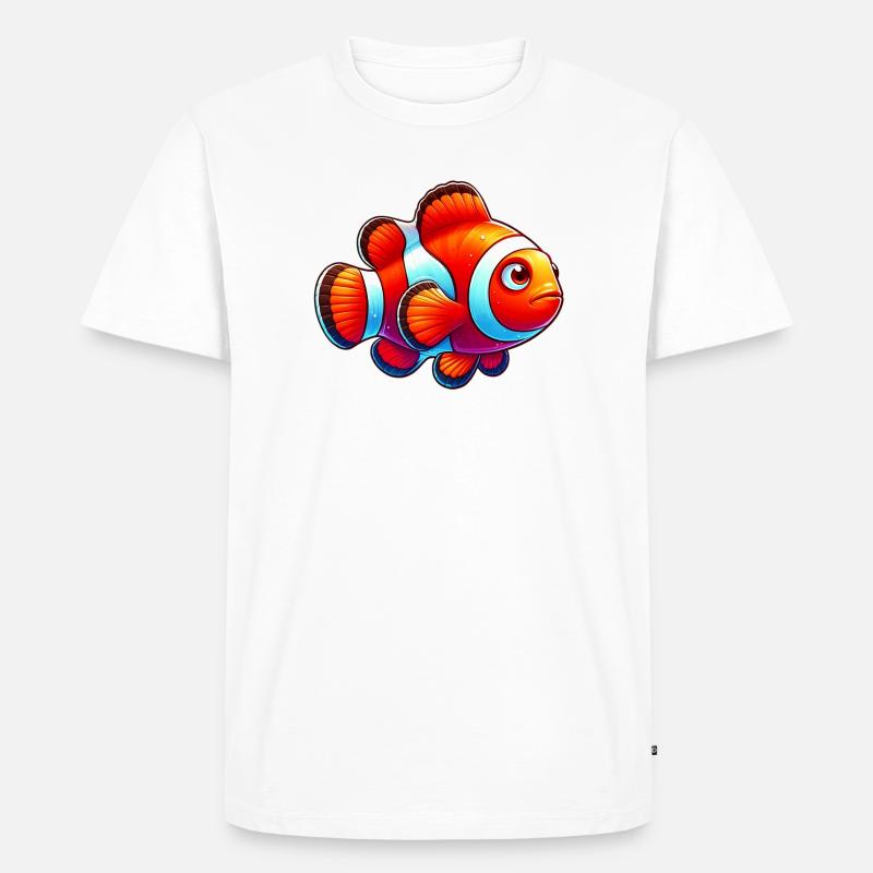 Clownfisch - Männer Premium Bio T-Shirt - Weiß
