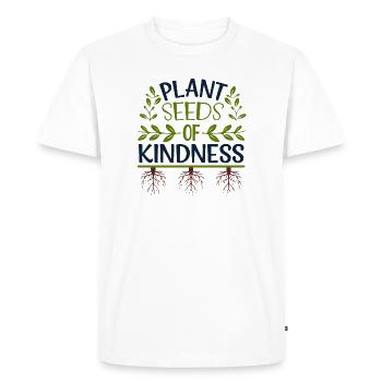 Plantez des graines de gentillesse - T-shirt Premium bio Homme - blanc - Devant - Nico (187cm)