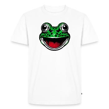 Frog - Men's Premium Organic T-Shirt - white - Front - Nico (187cm)