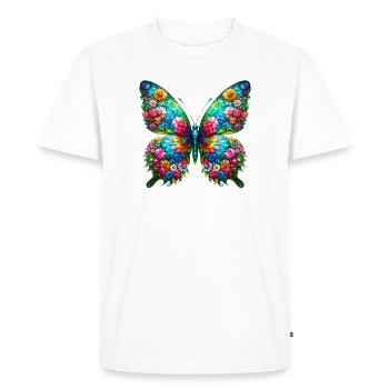 Papillon - T-shirt Premium bio Homme - blanc - Devant - Nico (187cm)