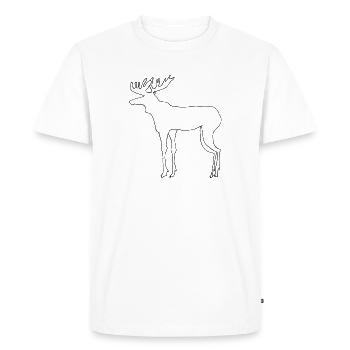 Élan - T-shirt Premium bio Homme - blanc - Devant - Nico (187cm)