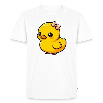 Caneton Canard Canard Canard - T-shirt Premium bio Homme - blanc - Devant - Nico (187cm)