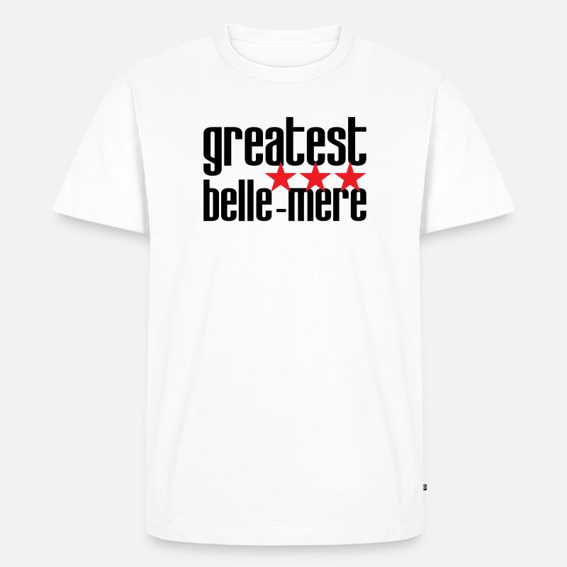 Beste Schwiegermutter der Welt - Männer Premium Bio T-Shirt - Weiß