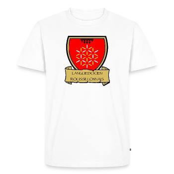 Languedoc-Roussillonnais - Men's Premium Organic T-Shirt - white - Front - Nico (187cm)