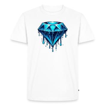 Diamond - Men's Premium Organic T-Shirt - white - Front - Nico (187cm)